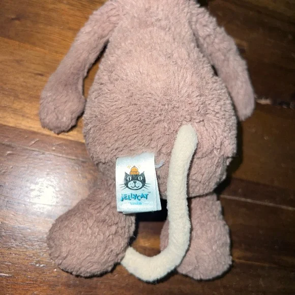 Jellycat London Brown Beige Bashful Monkey Plush 7" stuffed animal - Picture 5 of 6